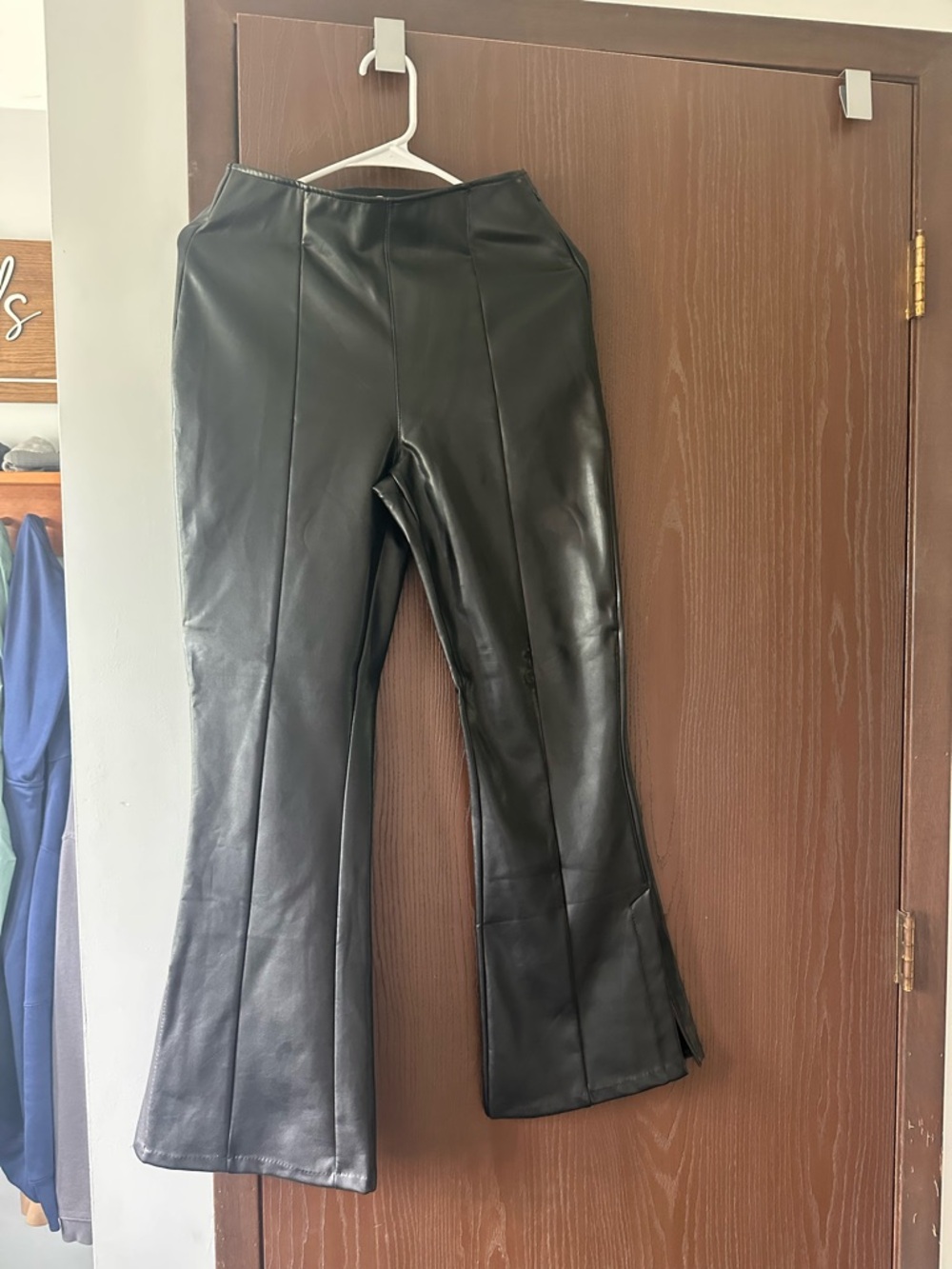Abercrombie & Fitch Black Vegan Leather Pants